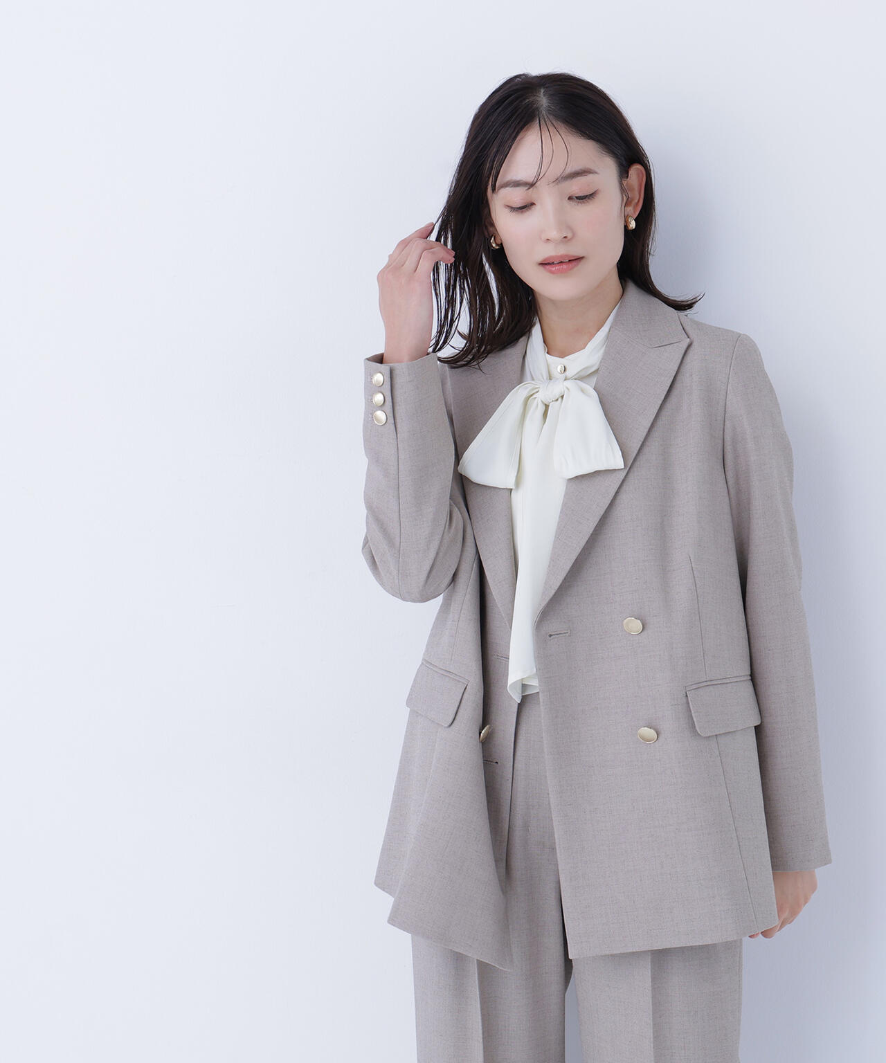 ダブルブレスト  SETUP ボクシージャケット