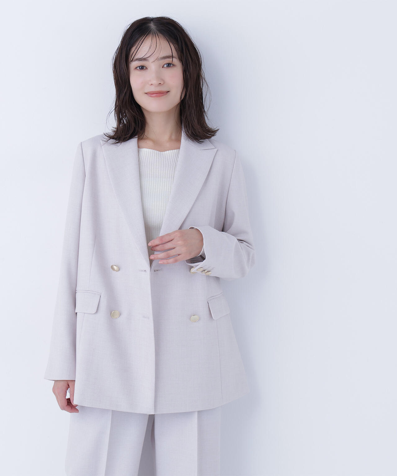 ダブルブレスト SETUP ボクシージャケット | NATURAL BEAUTY BASIC
