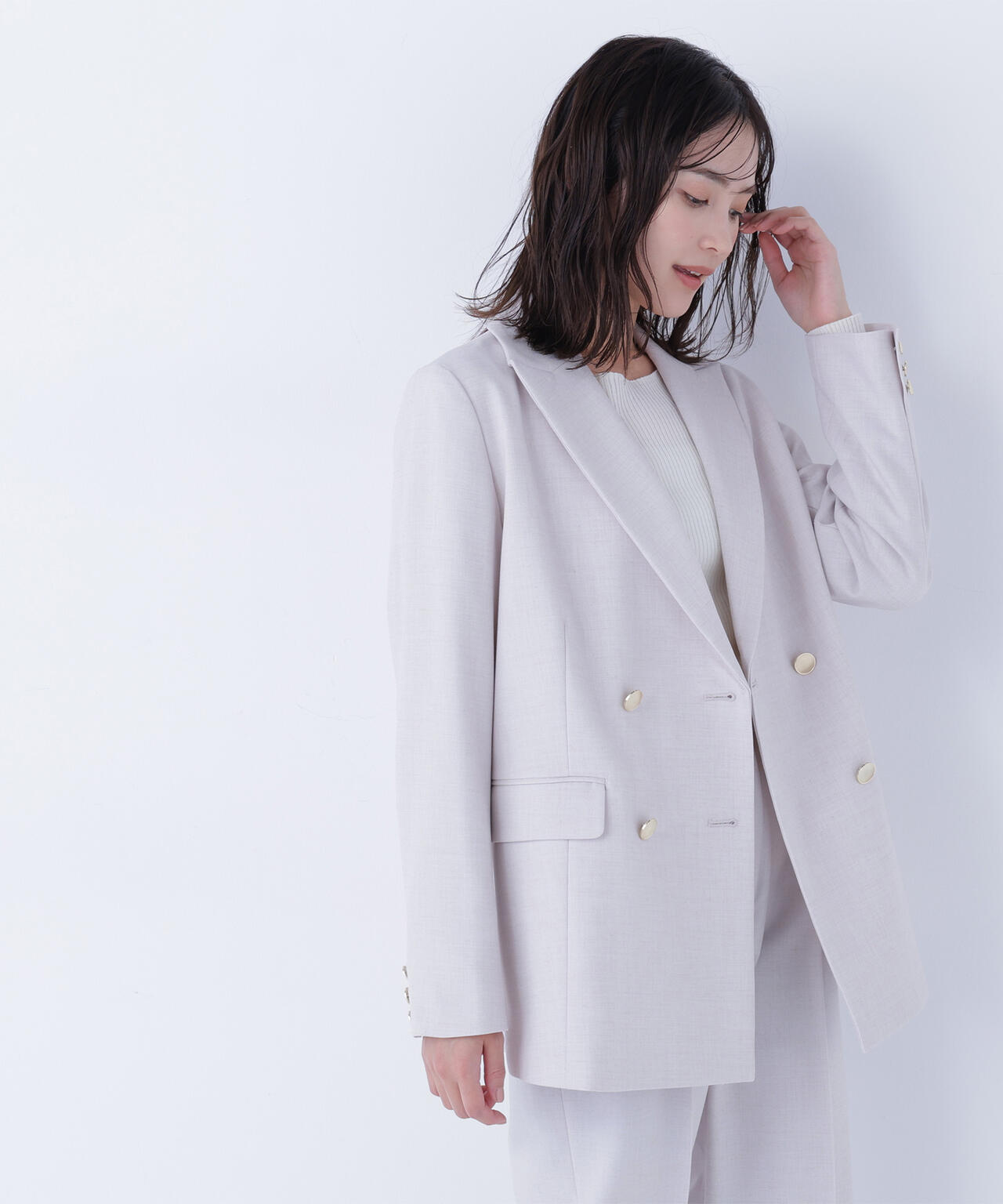 ダブルブレスト  SETUP ボクシージャケット