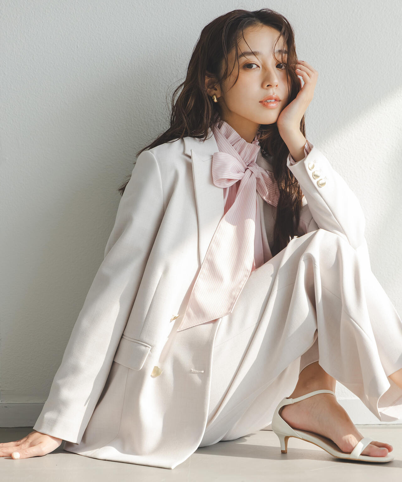 ダブルブレスト  SETUP ボクシージャケット