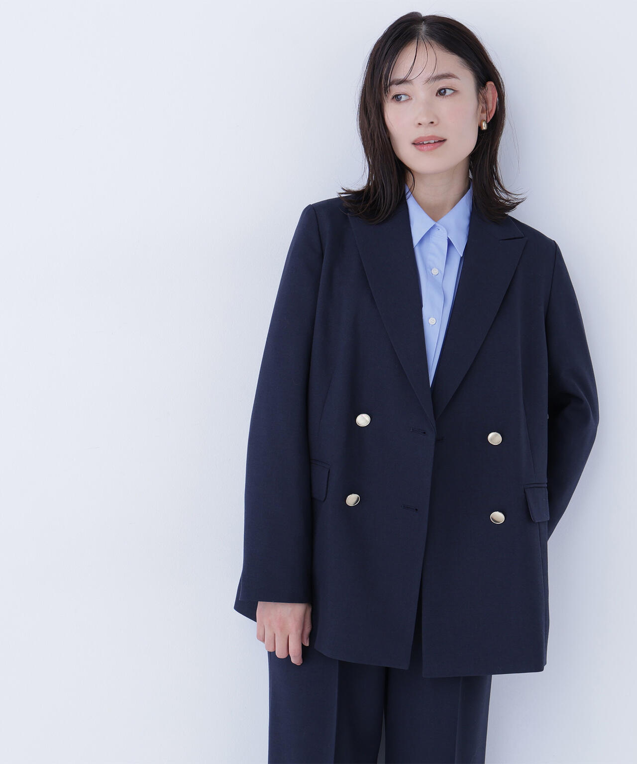 ダブルブレスト  SETUP ボクシージャケット