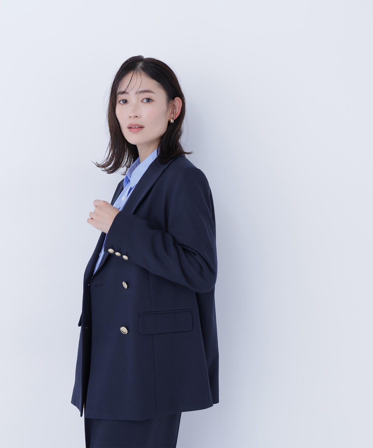 ダブルブレスト  SETUP ボクシージャケット