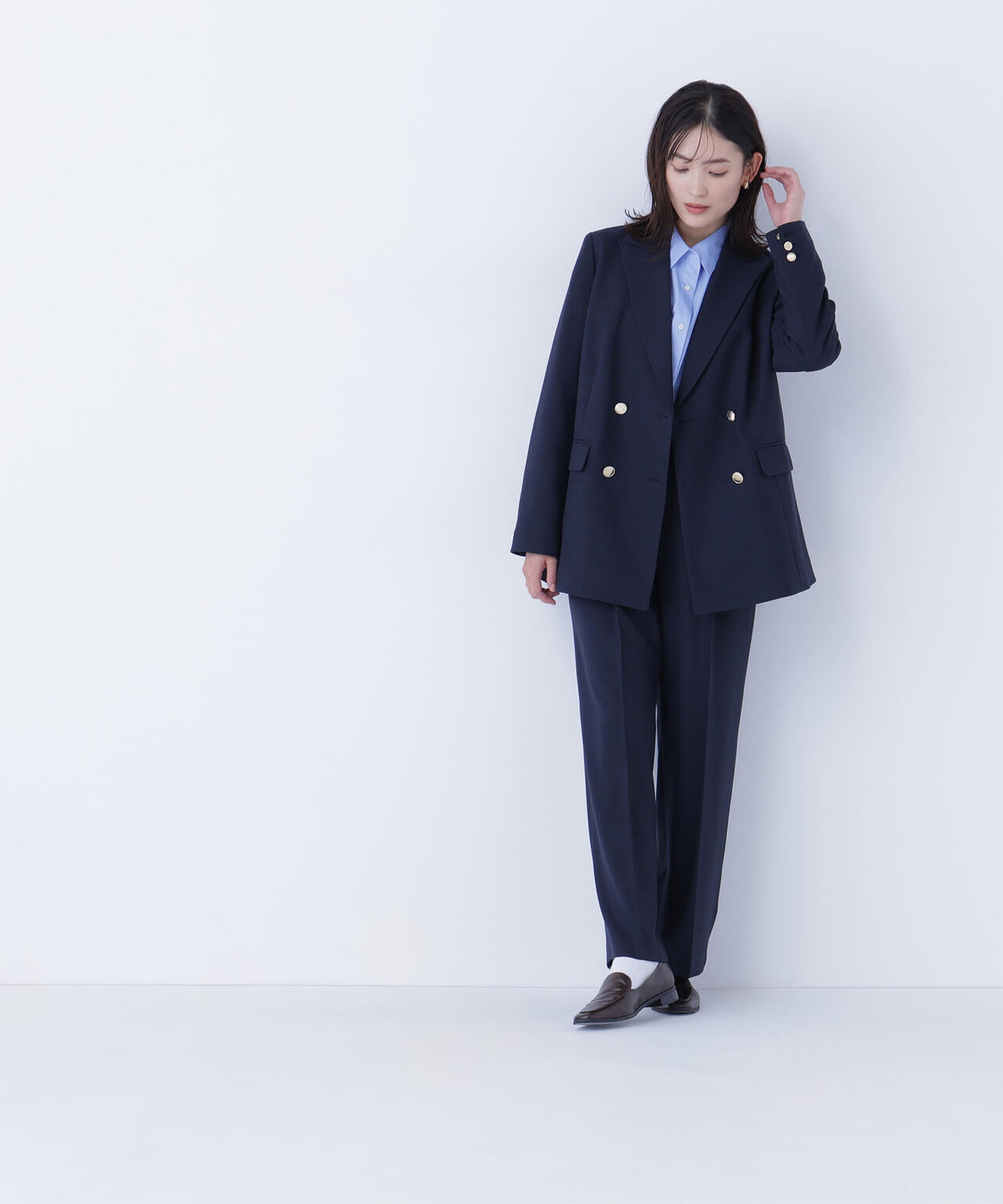 ダブルブレスト  SETUP ボクシージャケット