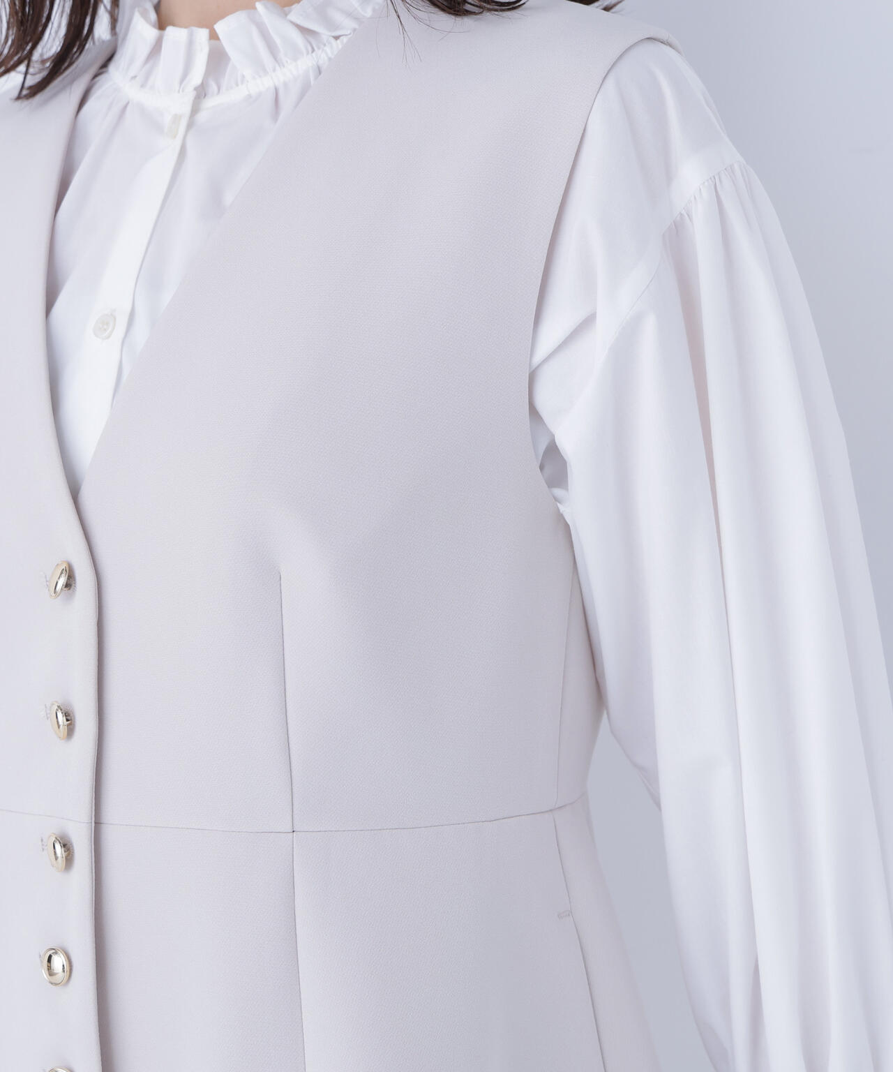 フロントボタンペプラムジレ SETUP