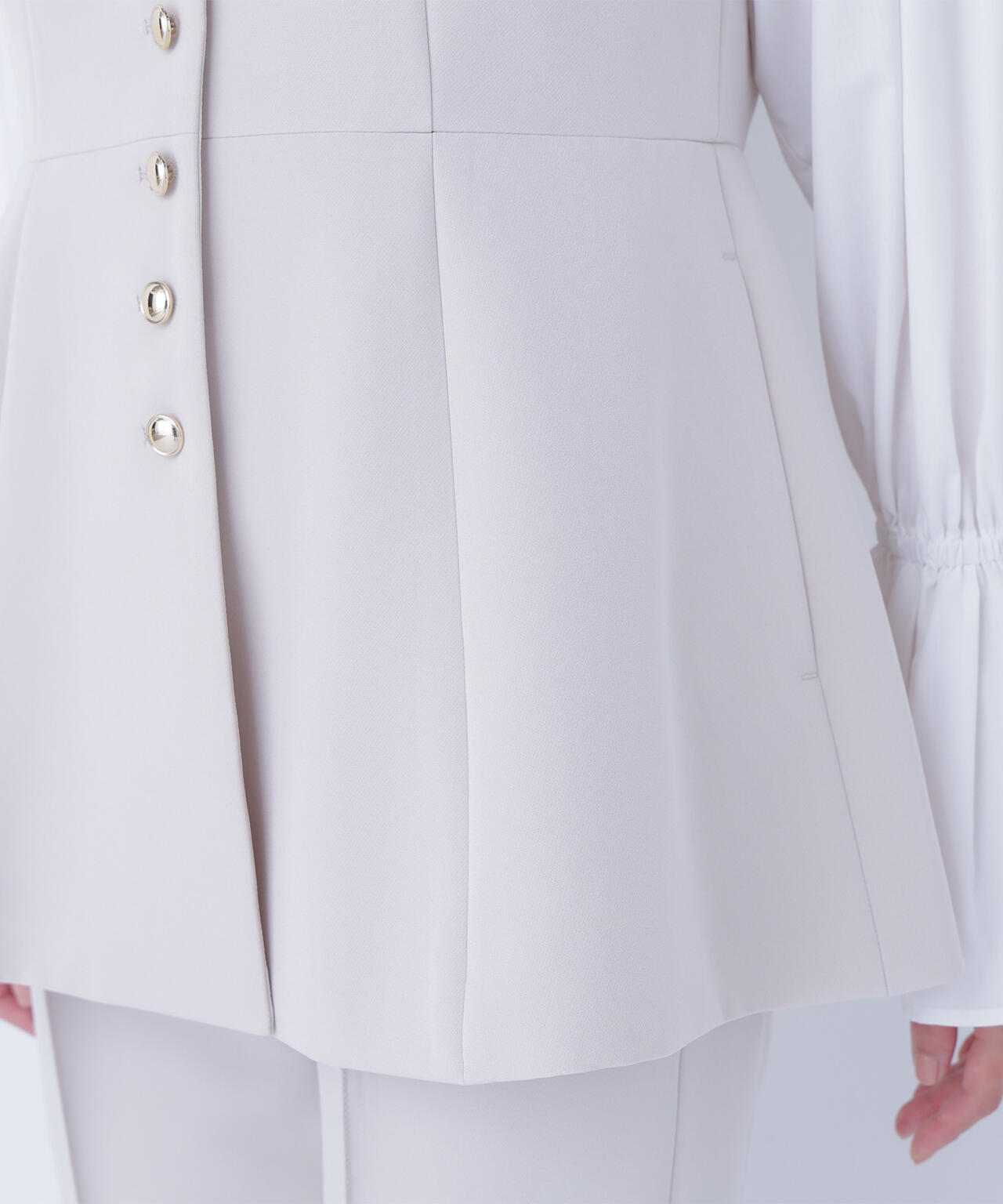 フロントボタンペプラムジレ SETUP