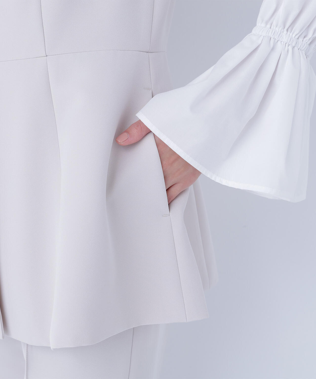 フロントボタンペプラムジレ SETUP