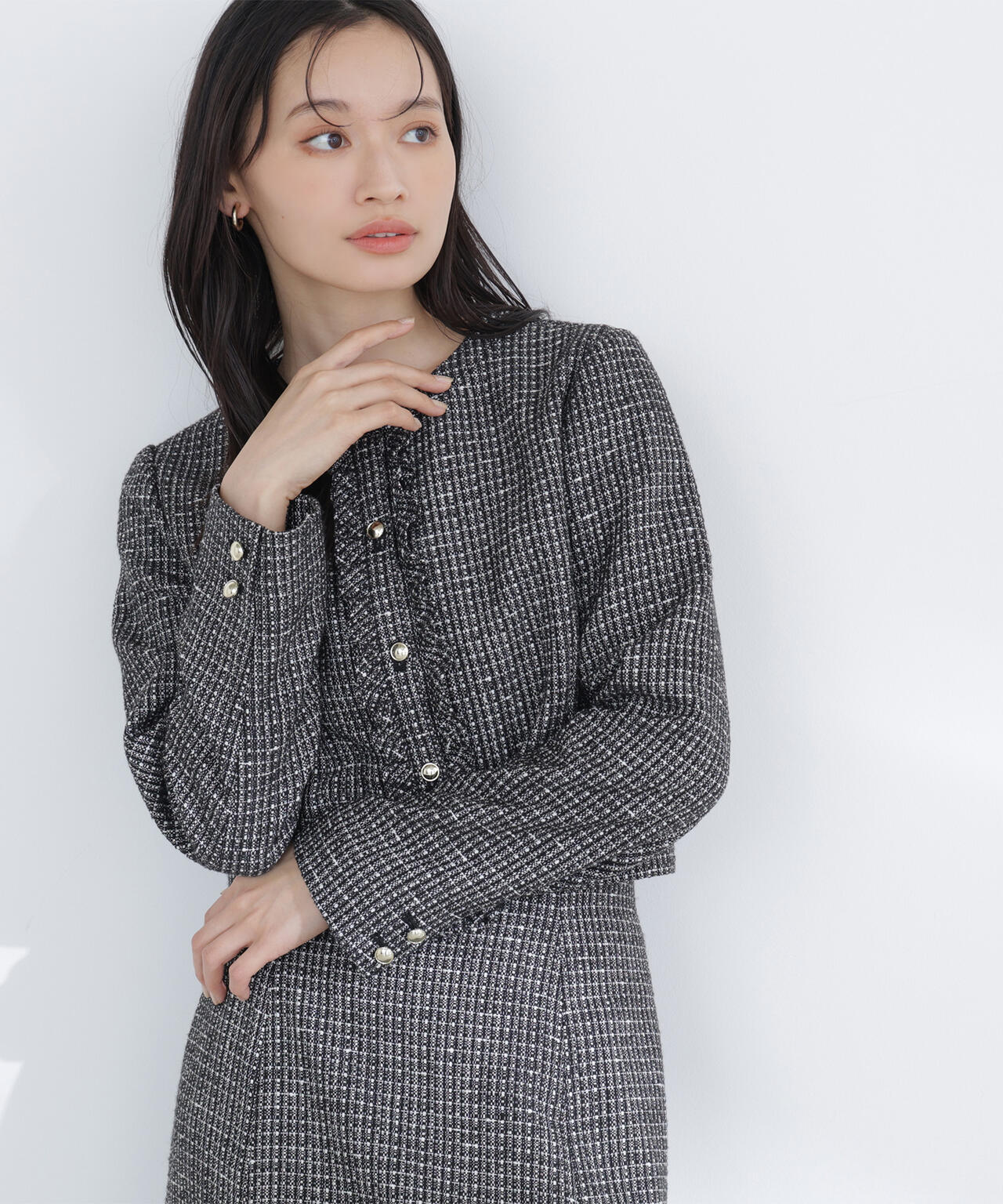 スプリングツイード SETUP ジャケット | NATURAL BEAUTY BASIC スプリングツイード SETUP ジャケット | NATURAL BEAUTY BASIC