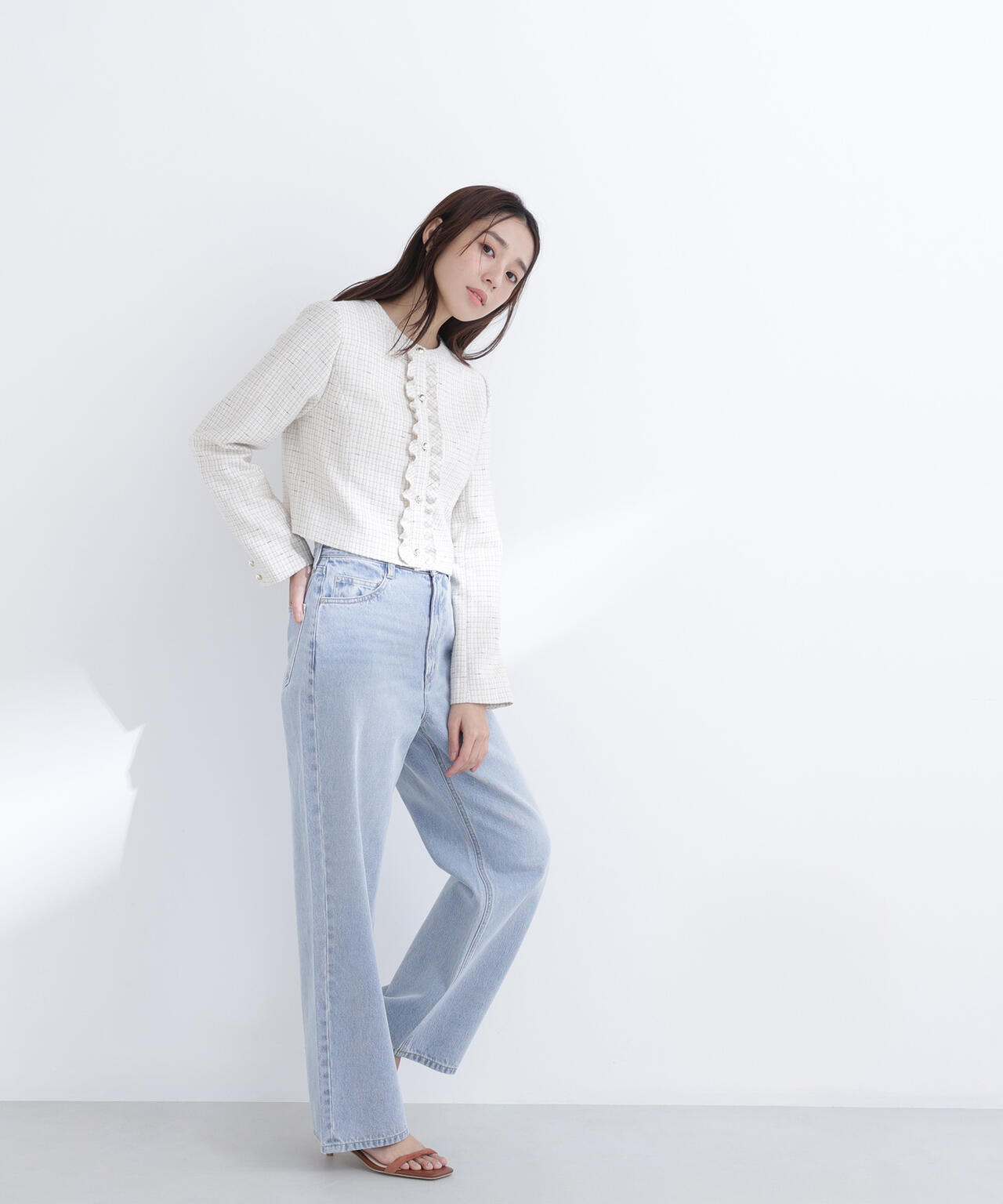 スプリングツイード SETUP ジャケット | NATURAL BEAUTY BASIC