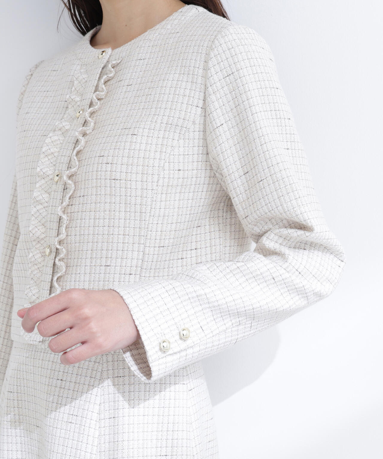 スプリングツイード SETUP ジャケット