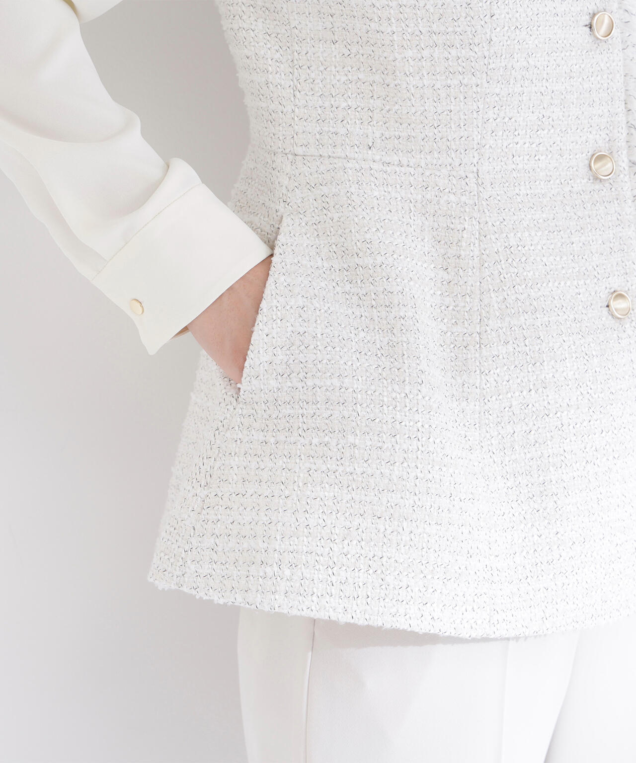 ツイードシリーズ ペプラムジレ | NATURAL BEAUTY BASIC（ナチュラル