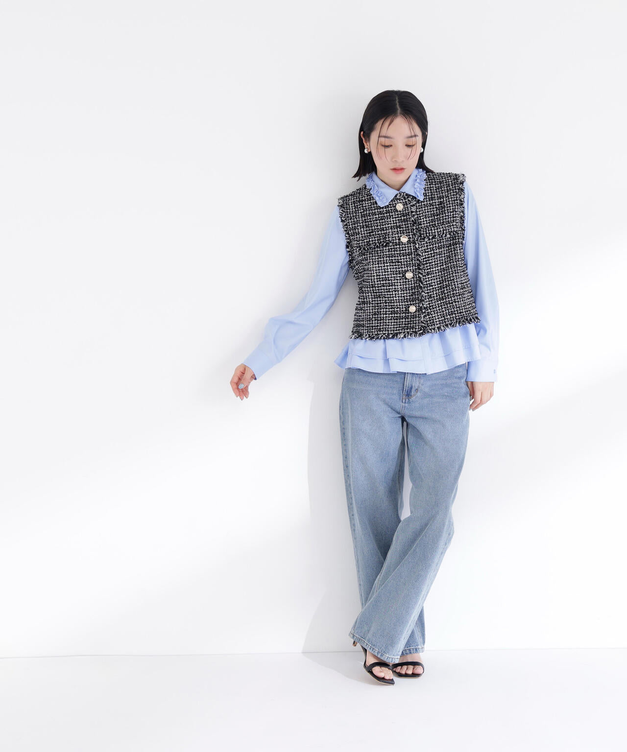 ツイードシリーズ コンパクトジレ