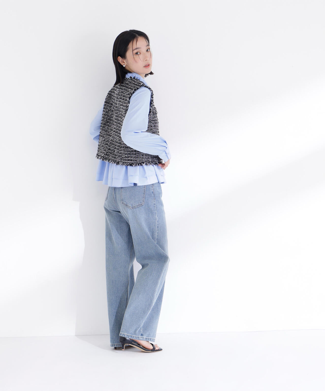 【新品タグ付き】ツイードシリーズ コンパクトジレ ツイードシリーズ コンパクトジレ | NATURAL BEAUTY BASIC（ナチュラル