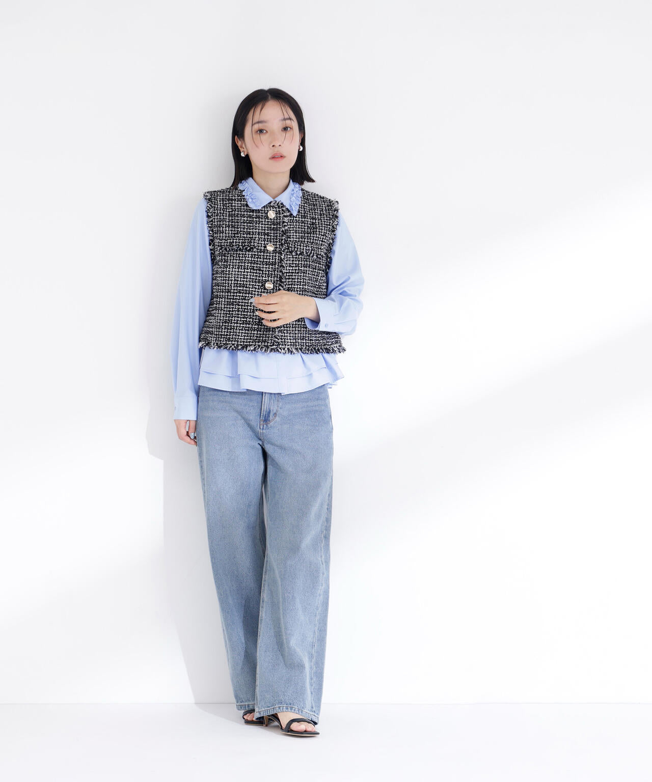 ツイードシリーズ コンパクトジレ | NATURAL BEAUTY BASIC（ナチュラル