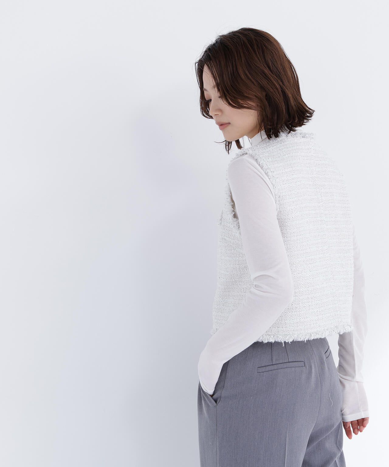 ツイードシリーズ コンパクトジレ