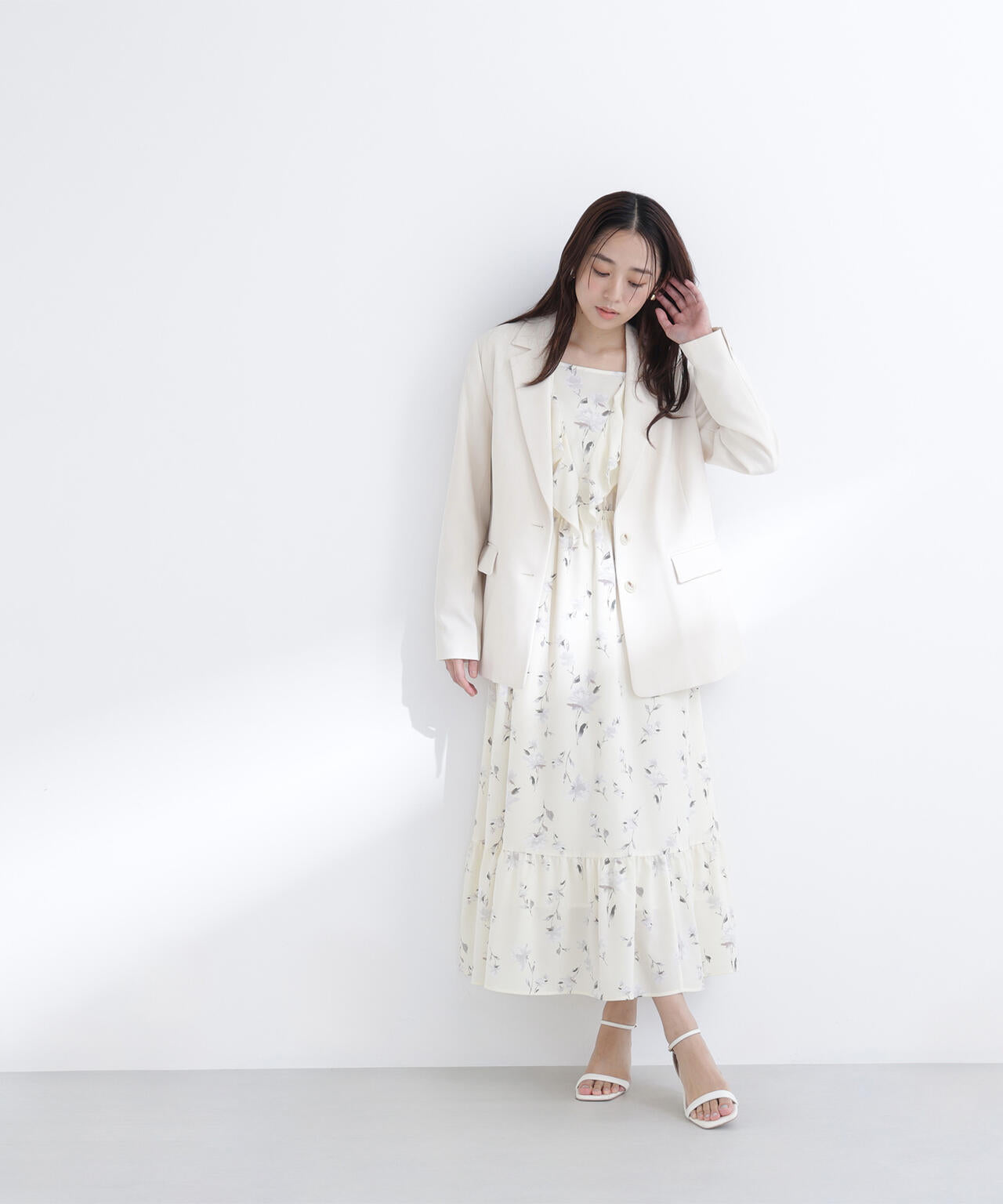 NATURAL BEAUTY BASIC SETUP ジャケット スプリング 新品ナチュラル 