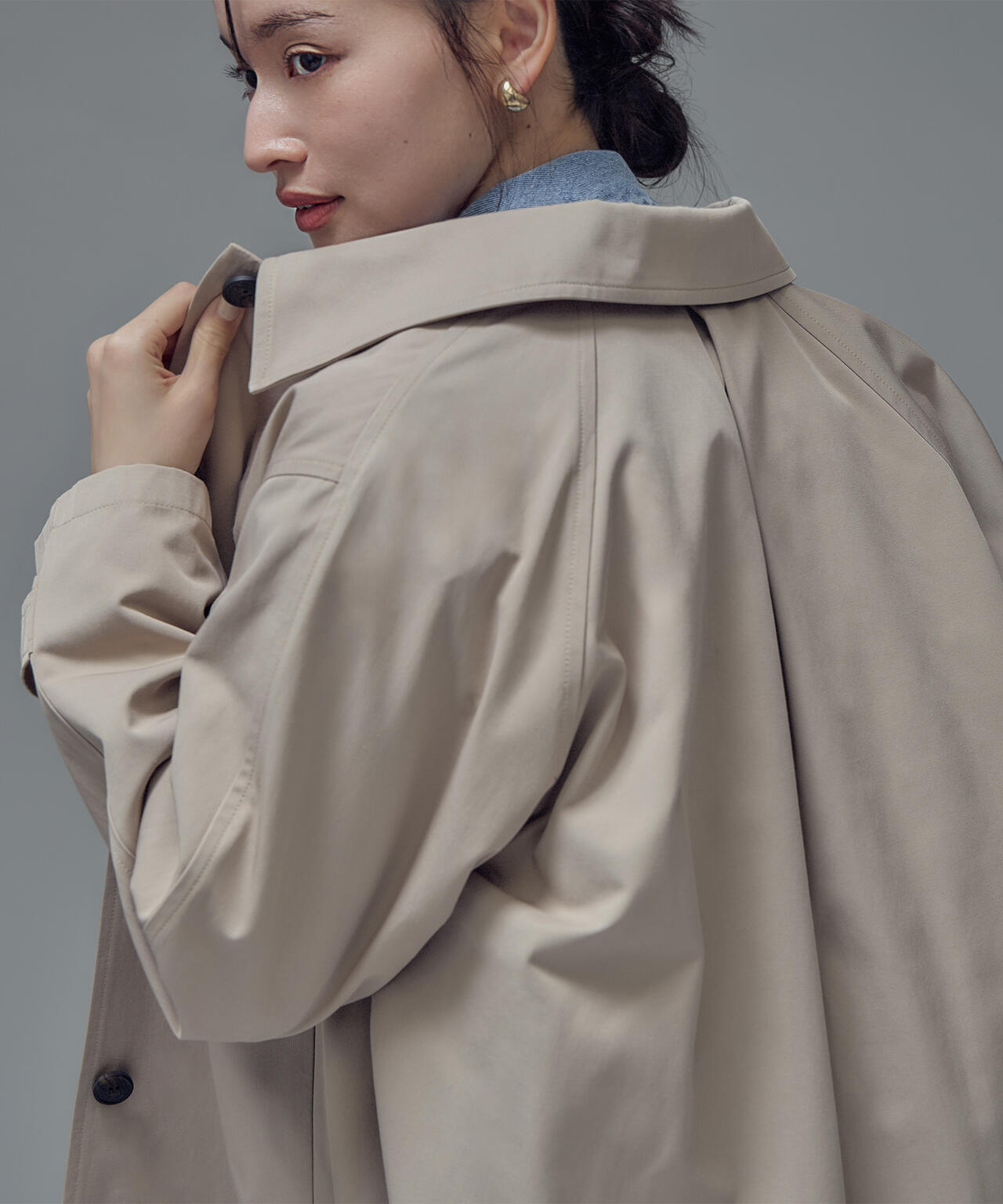 ステンカラーハーフコート | NATURAL BEAUTY BASIC（ナチュラル