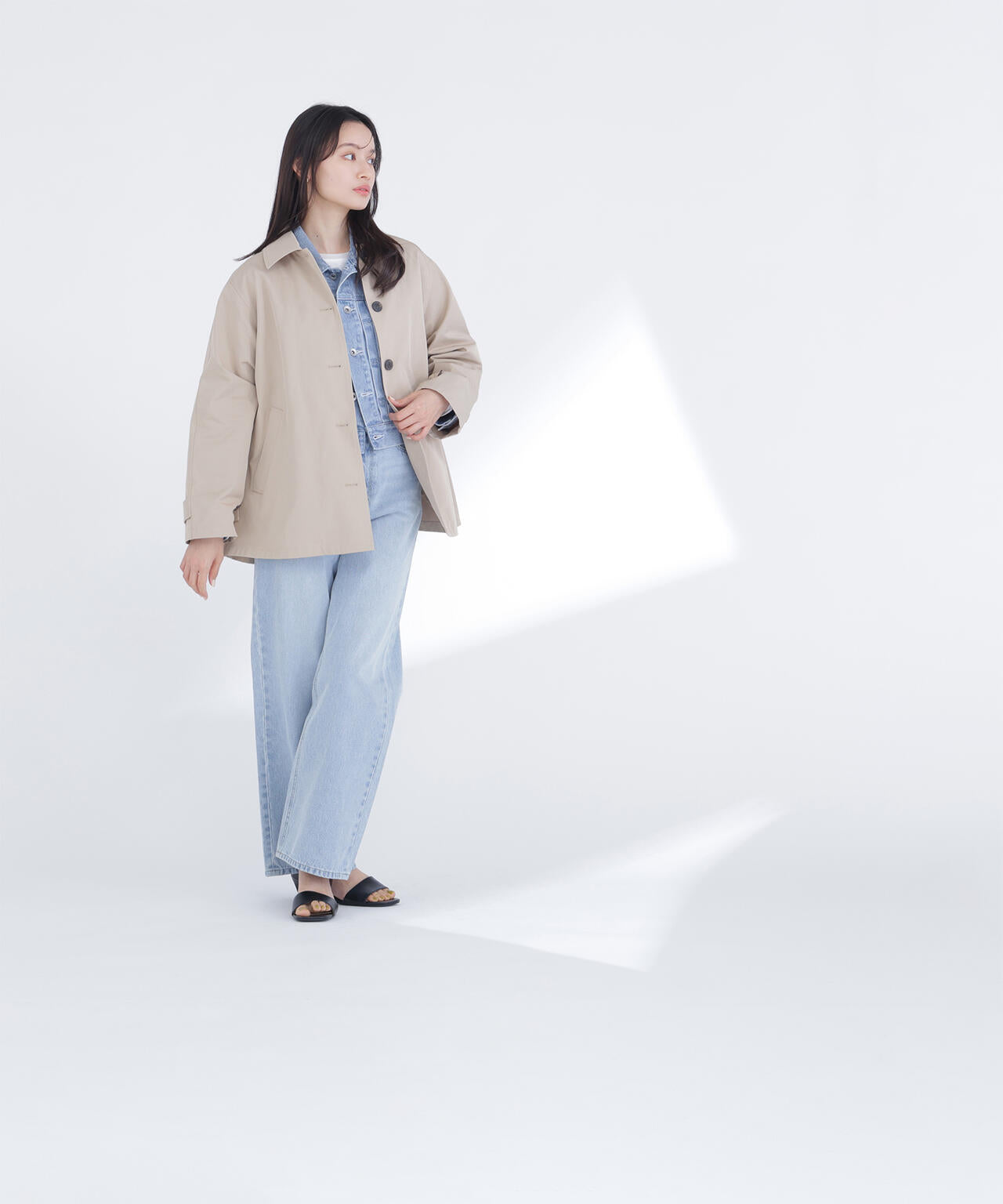 ステンカラーハーフコート | NATURAL BEAUTY BASIC（ナチュラル