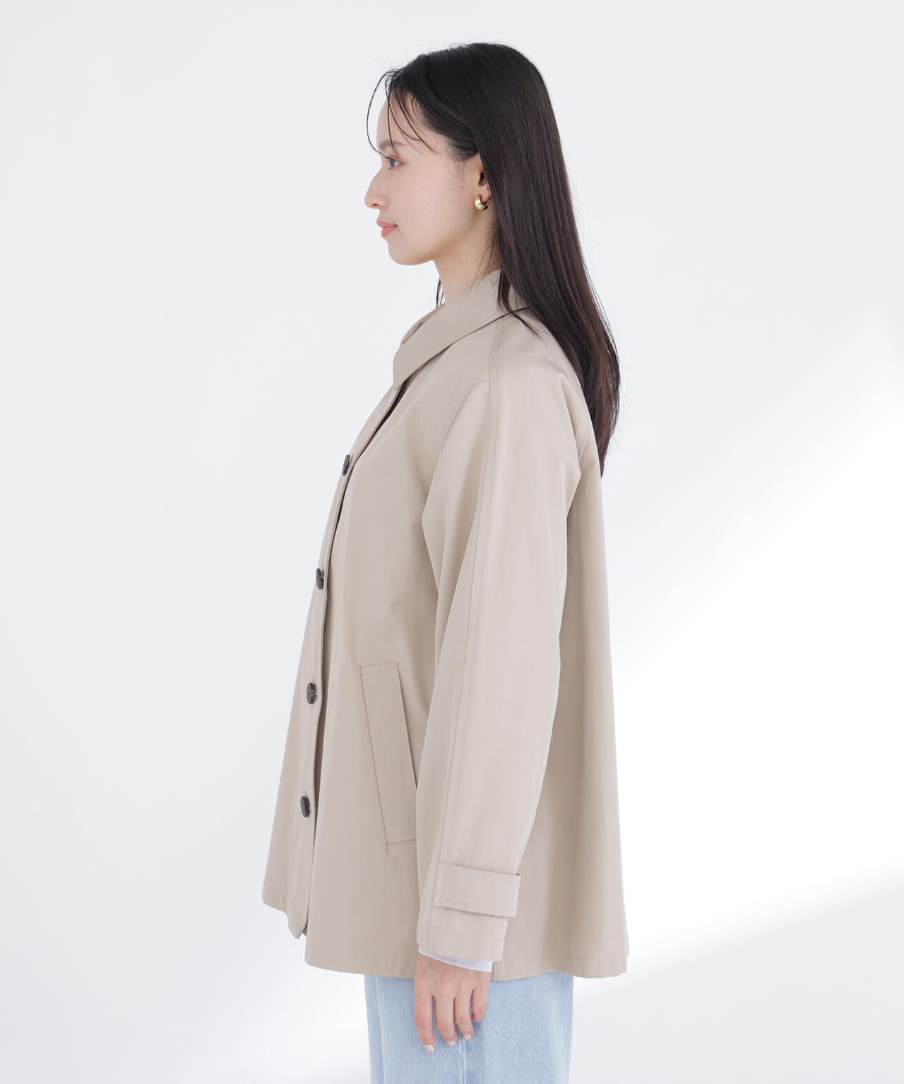 ステンカラーハーフコート | NATURAL BEAUTY BASIC（ナチュラル