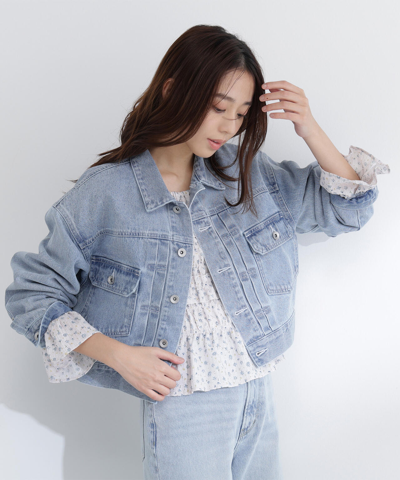 ショートデニムジャケット | NATURAL BEAUTY BASIC（ナチュラル