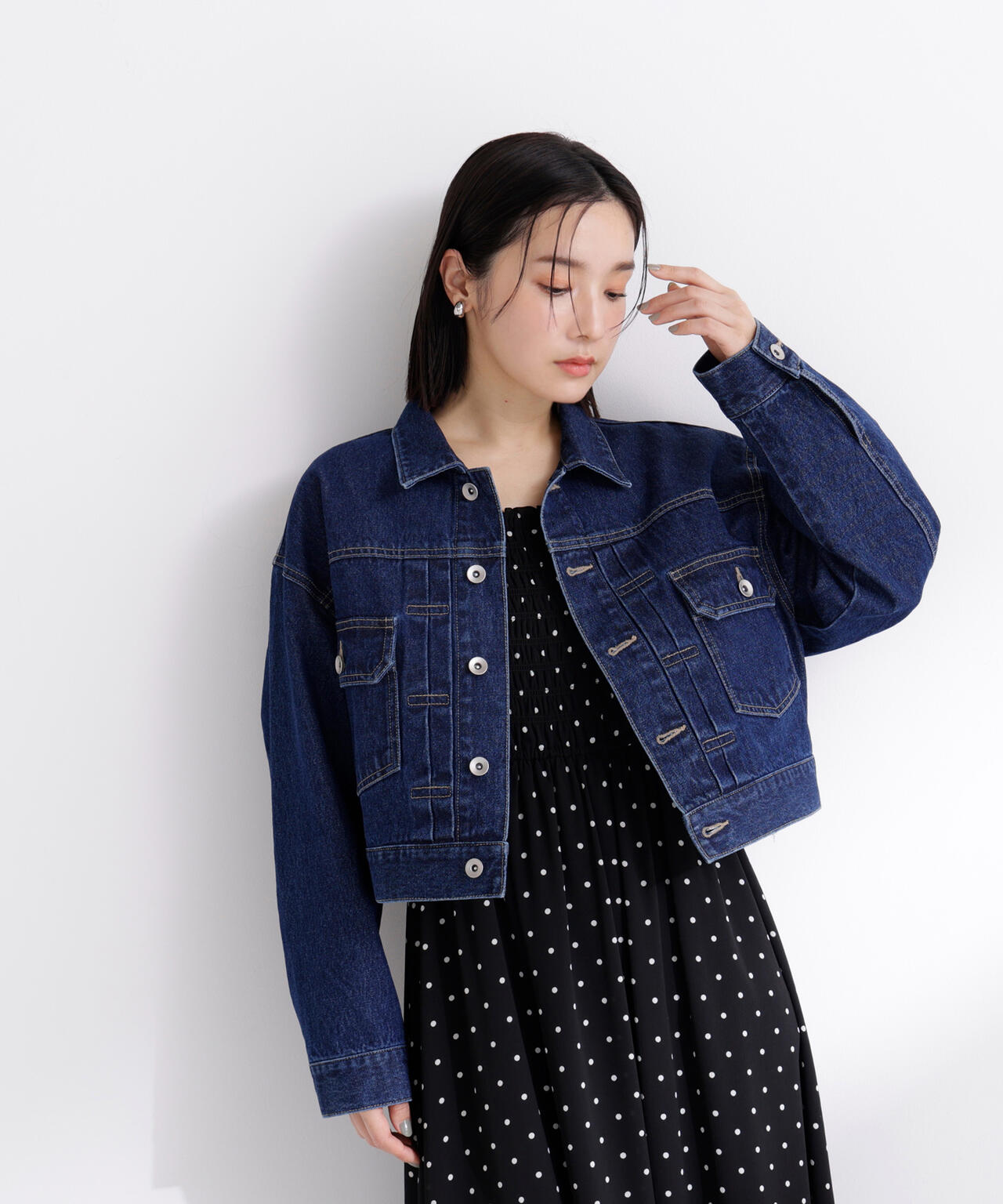 ユナイテッドトウキョウ　デニムジャケット　美品　ショート　タグあり ショートデニムジャケット | NATURAL BEAUTY BASIC（ナチュラル