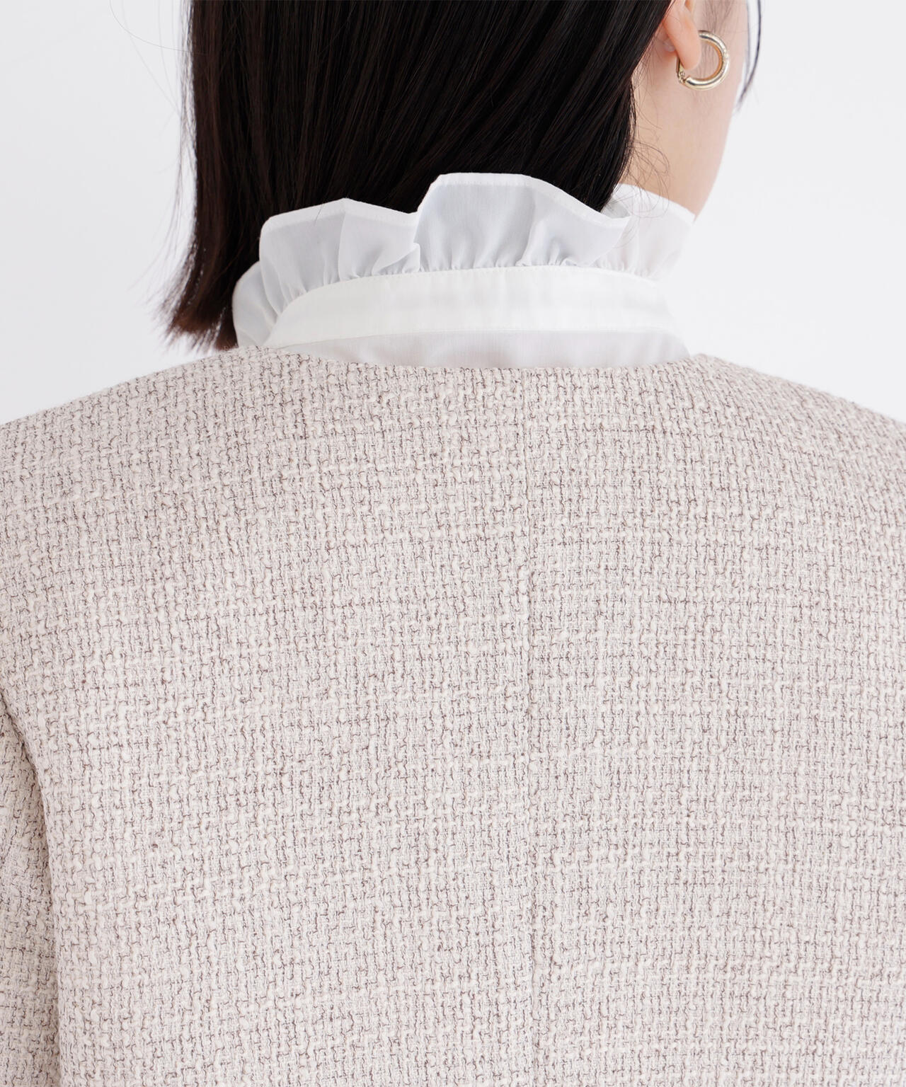 ツイードノーカラージャケット