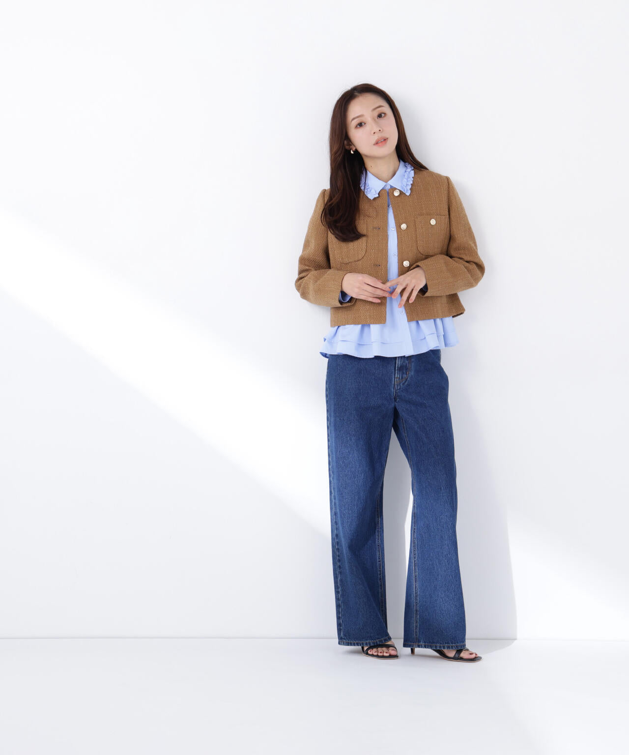 ツイードノーカラージャケット