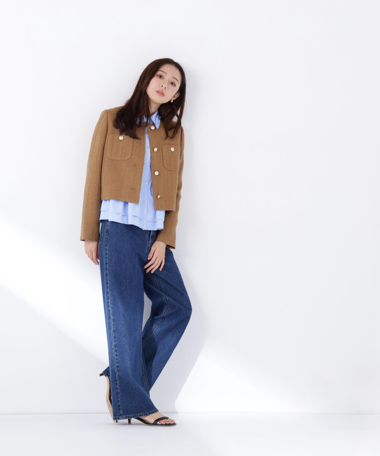 ツイードノーカラージャケット