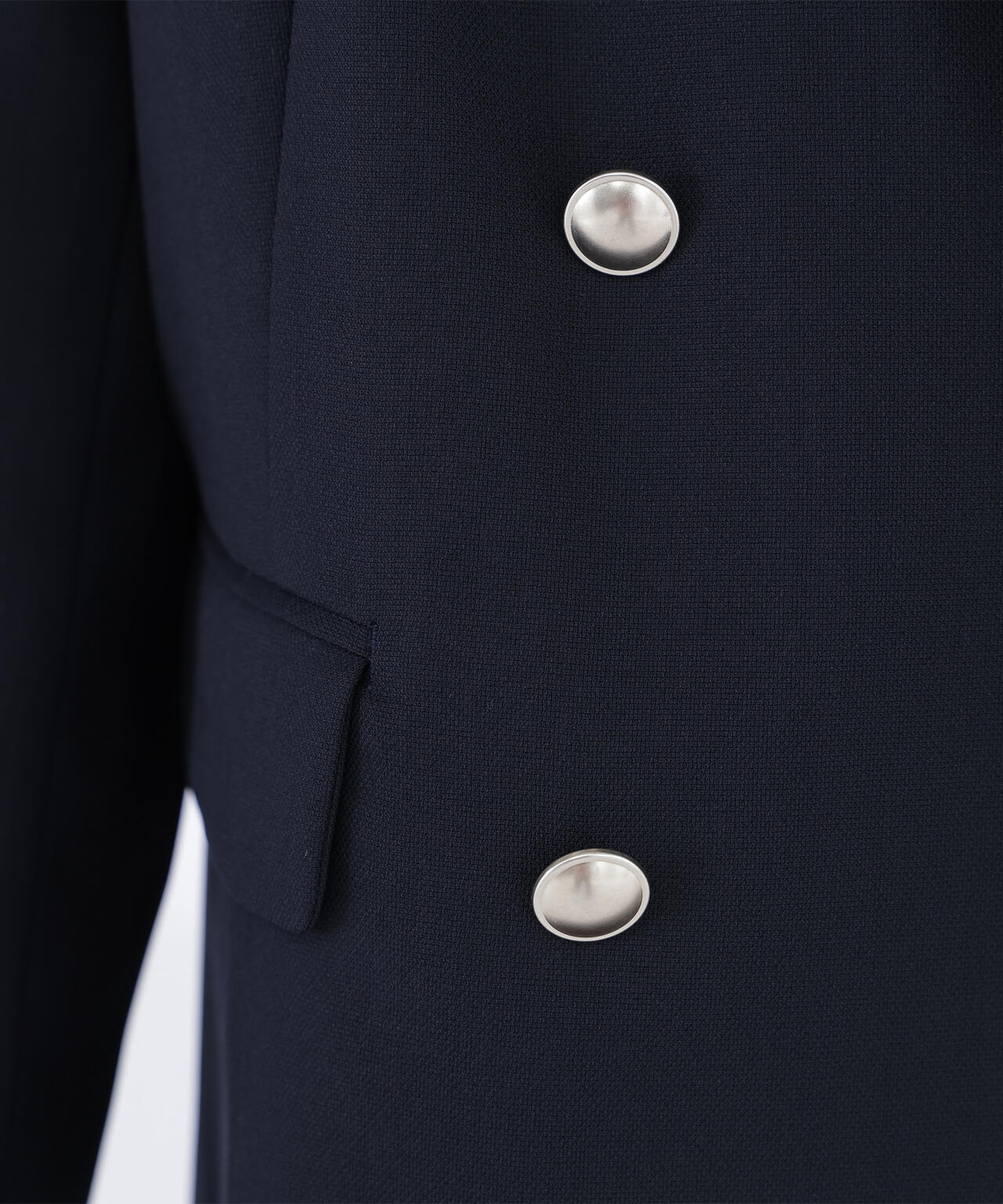 リネンライクダブルブレストボクシージャケット | NATURAL BEAUTY