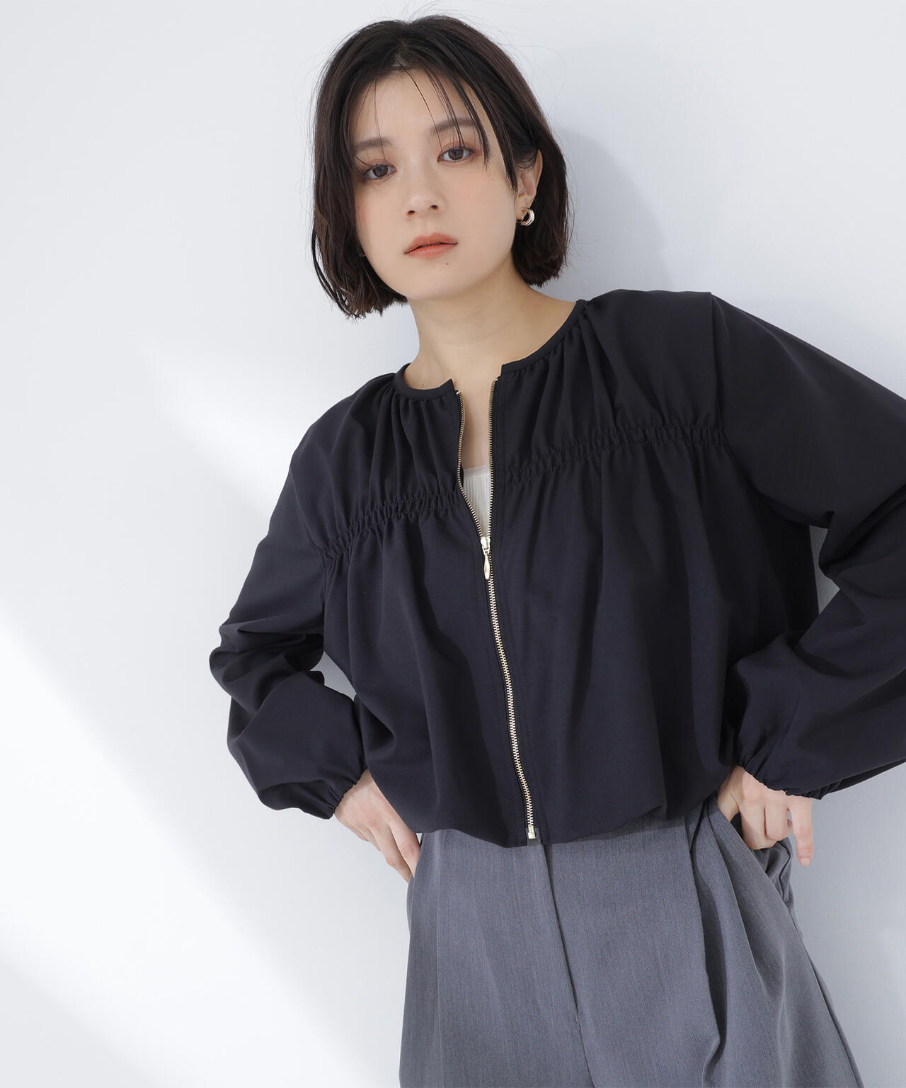 シャーリングブルゾン | NATURAL BEAUTY BASIC（ナチュラル