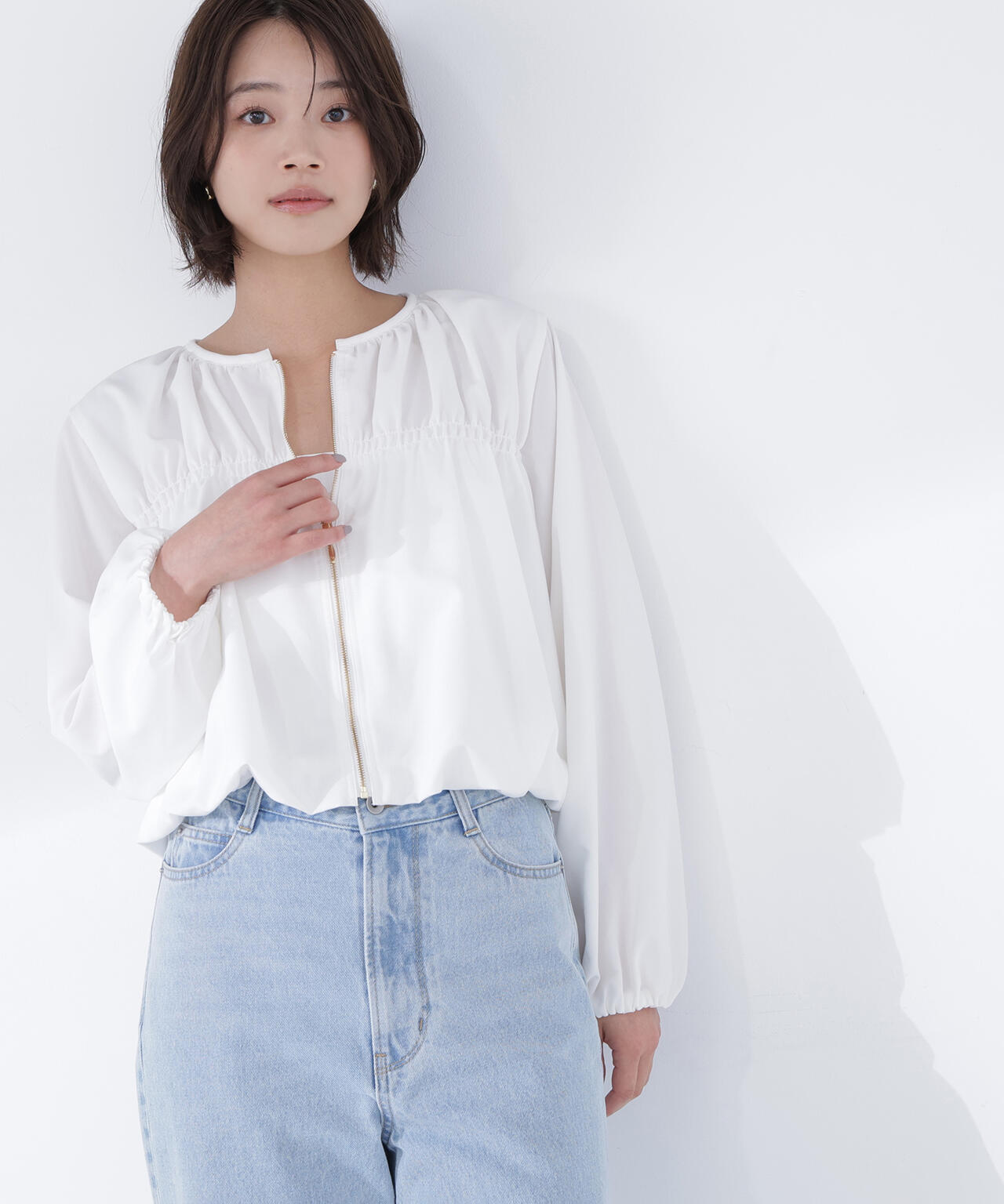 シャーリングブルゾン | NATURAL BEAUTY BASIC（ナチュラル