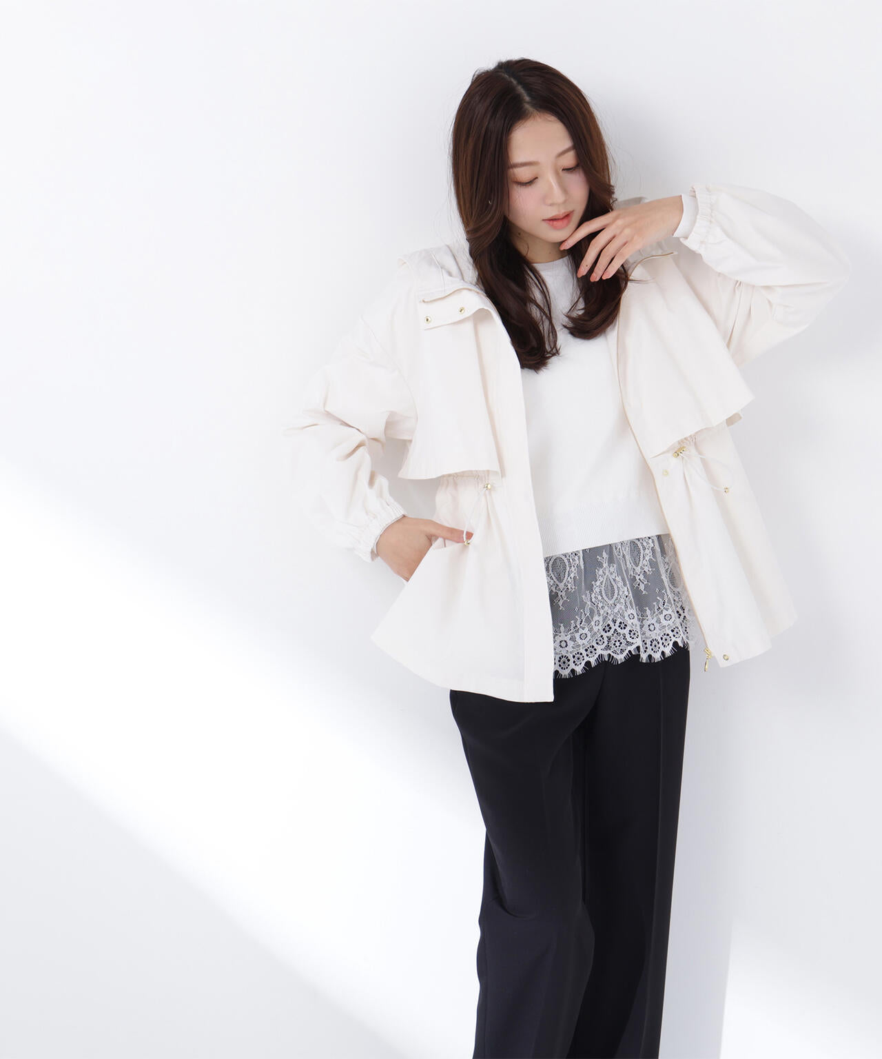 Oggi・sweet掲載】【ちょうど、いい服】毎日これ。週7ペプラムフーディ