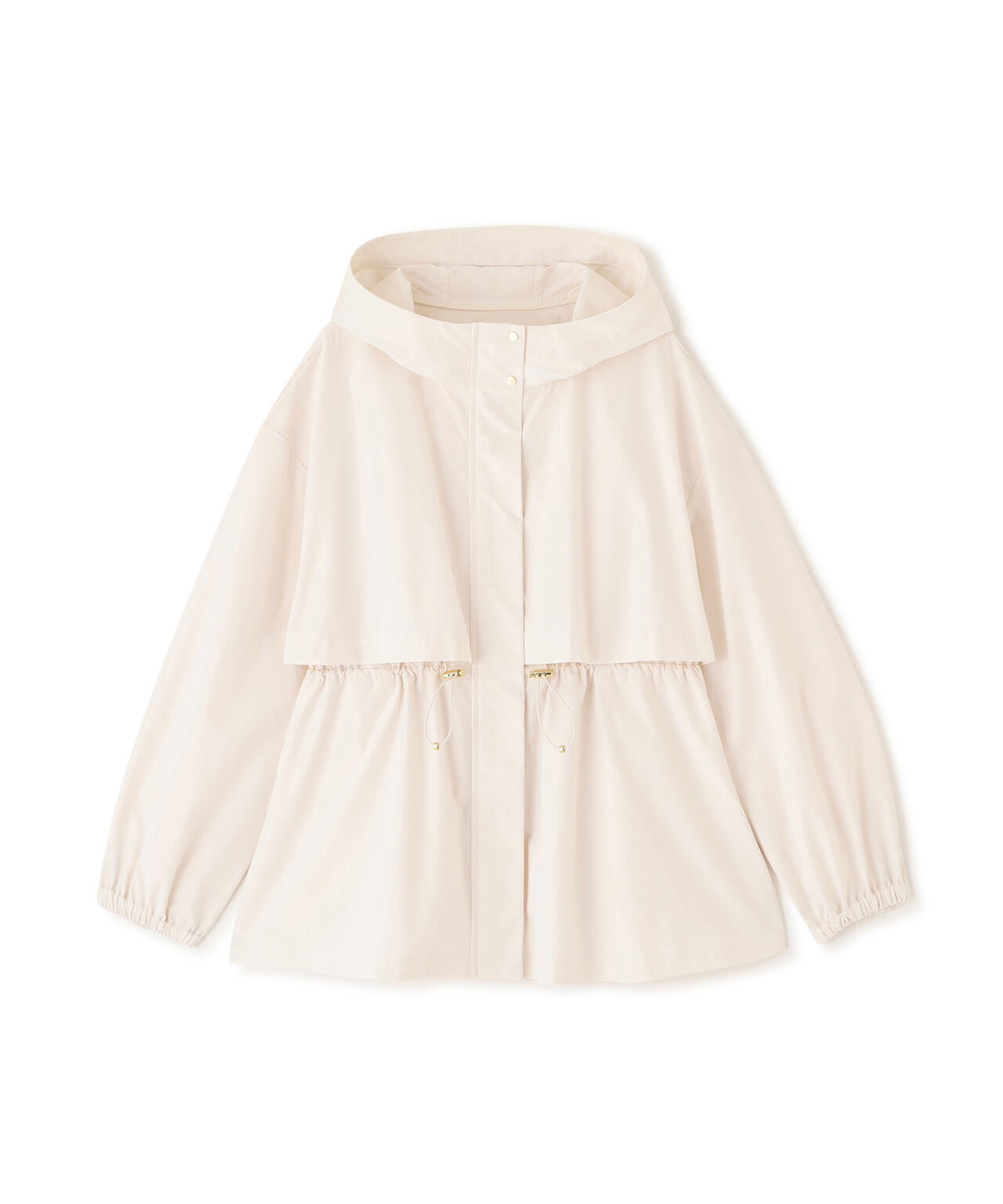 NBB ペプラムバルーンブルゾン ホワイト S NATURAL BEAUTY BASIC（ナチュラルビューティーベーシック）の