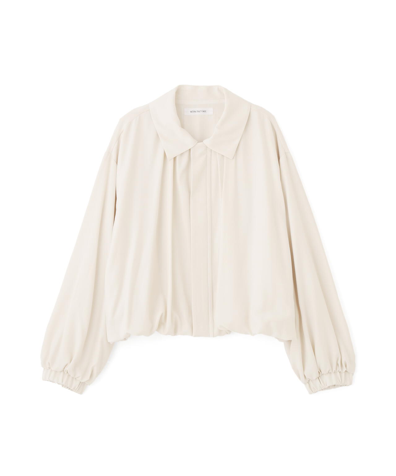【未使用】ナチュラルビューティーベーシック　ペプラムバルーンブルゾン　ベージュS ステンカラーバルーンブルゾン | NATURAL BEAUTY BASIC（ナチュラル