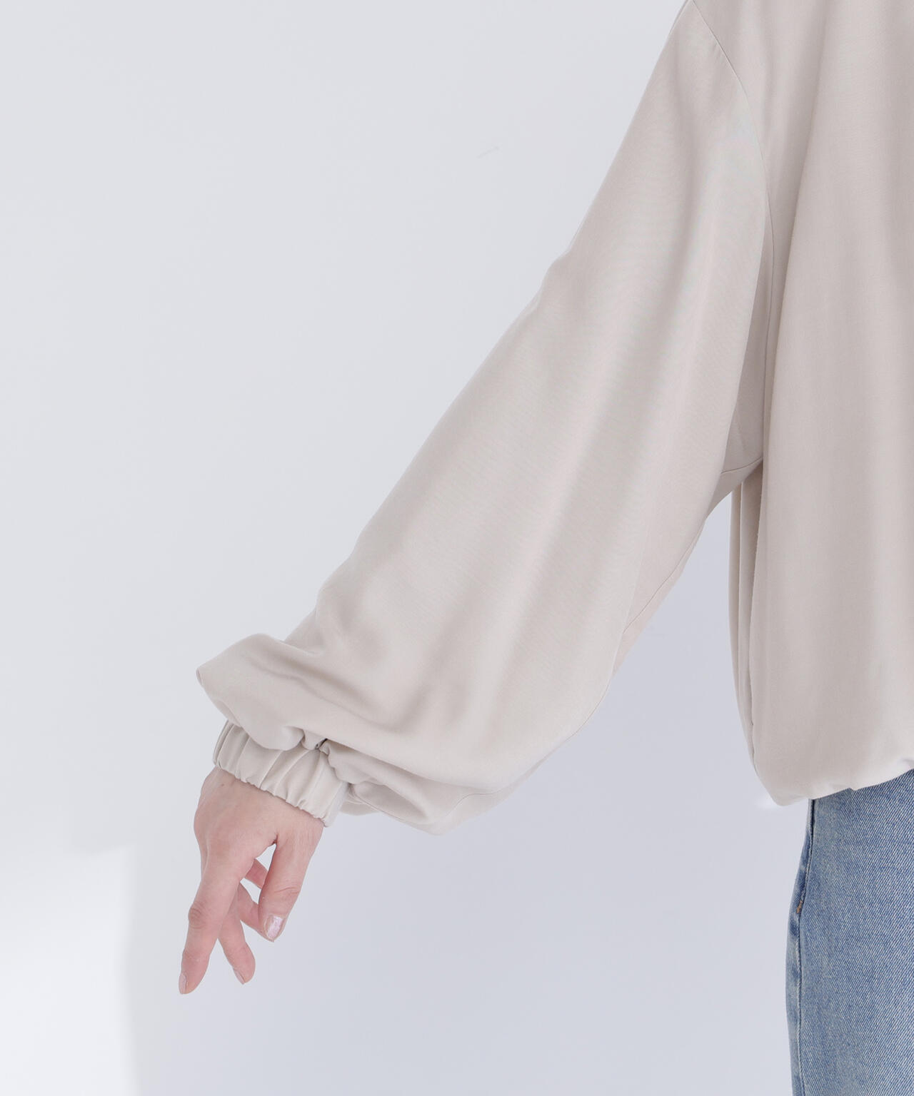 ステンカラーバルーンブルゾン