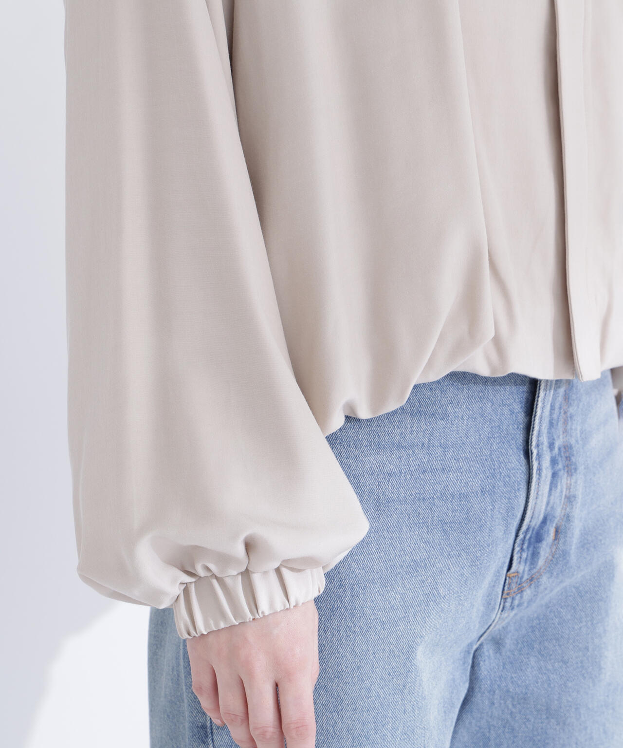 ステンカラーバルーンブルゾン