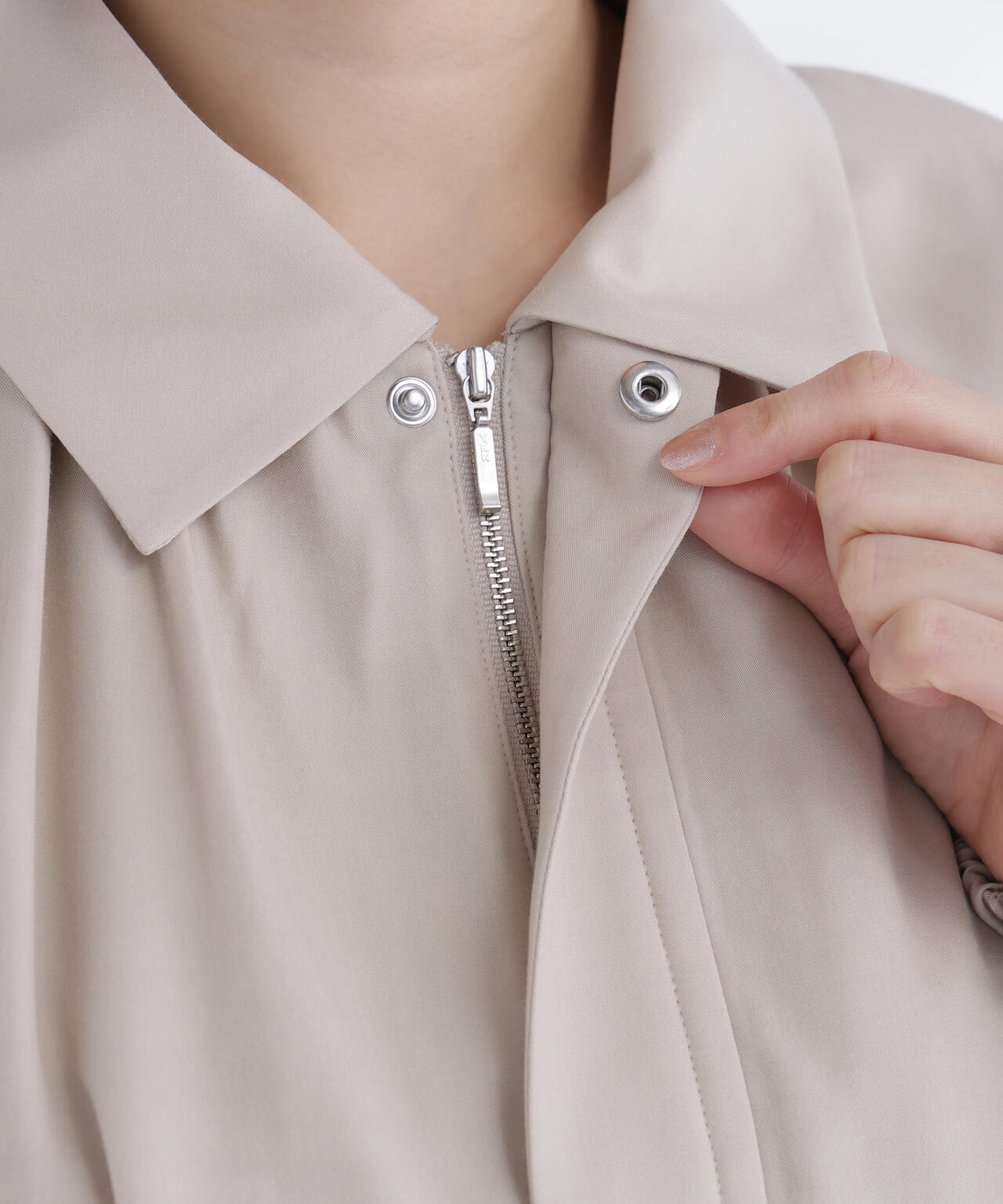 ステンカラーバルーンブルゾン