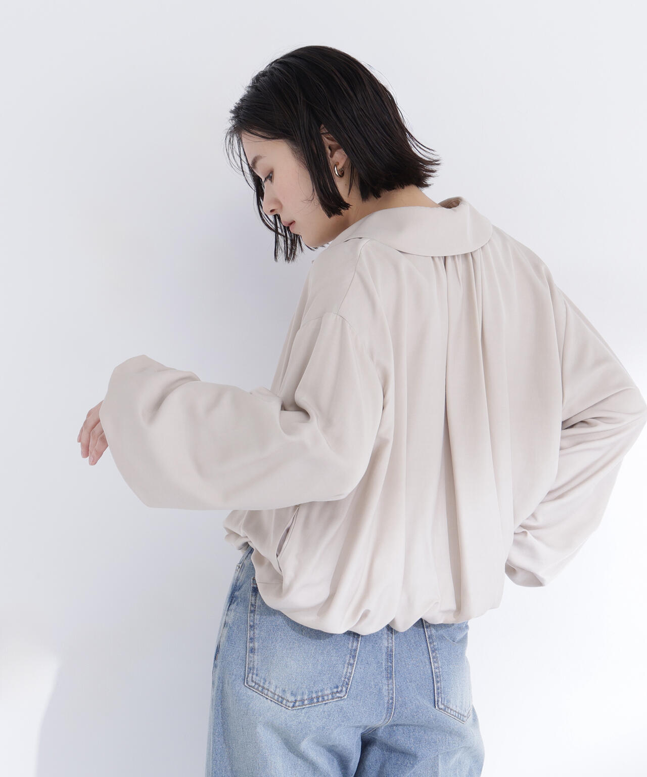 ステンカラーバルーンブルゾン | NATURAL BEAUTY BASIC（ナチュラル