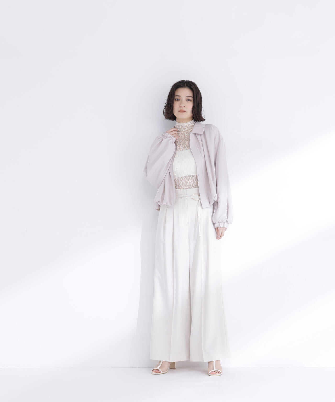 ステンカラーバルーンブルゾン