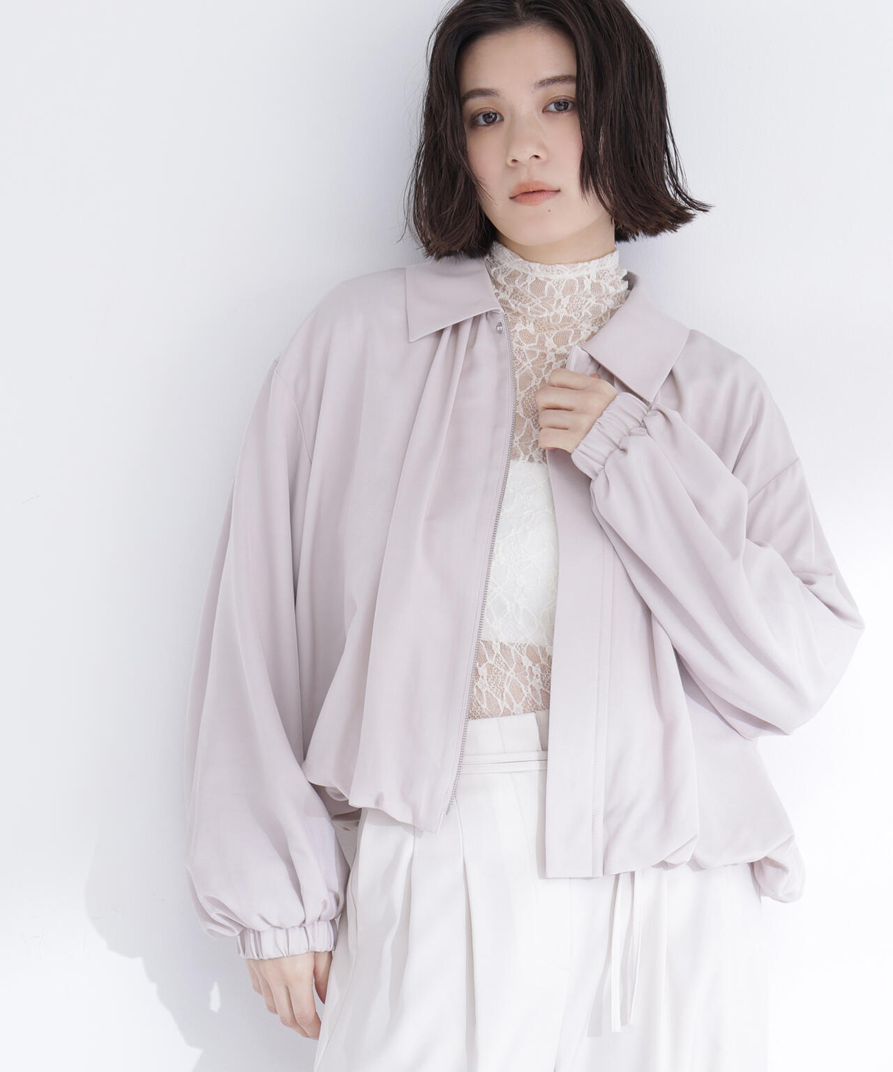 ステンカラーバルーンブルゾン | NATURAL BEAUTY BASIC（ナチュラル