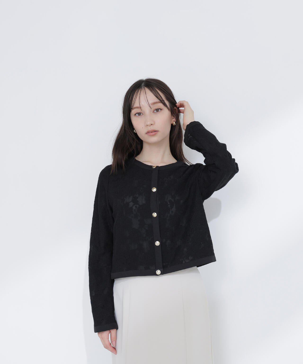 レースブルゾン | NATURAL BEAUTY BASIC（ナチュラルビューティー