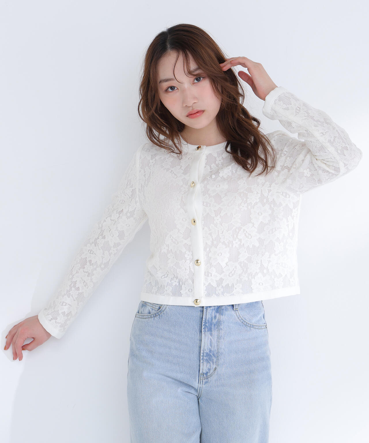 レースブルゾン | NATURAL BEAUTY BASIC（ナチュラルビューティー