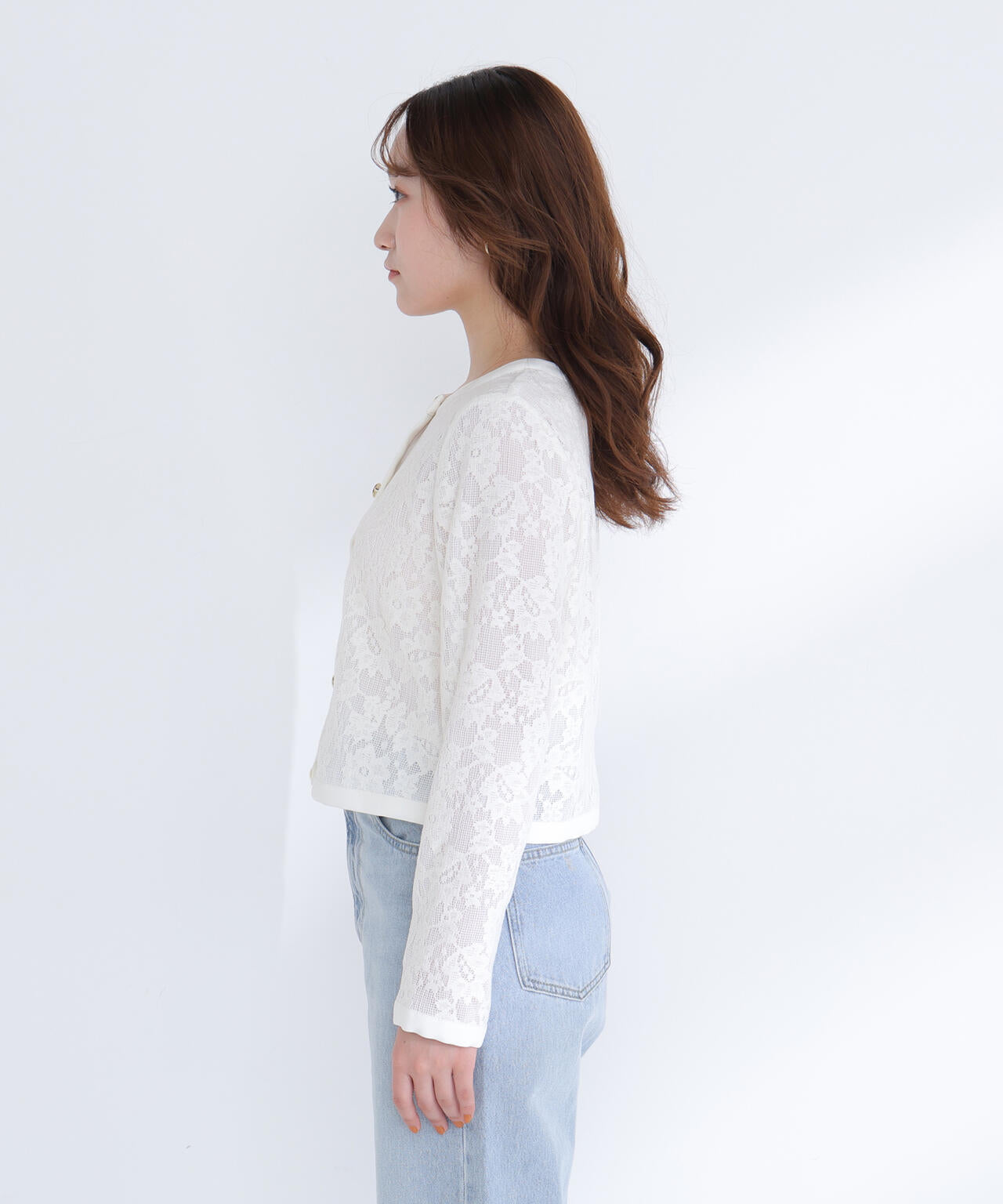 【今週末までの出品(4/12)】ナチュラルビューティーベーシック　レースブルゾン レースブルゾン | NATURAL BEAUTY BASIC（ナチュラルビューティー