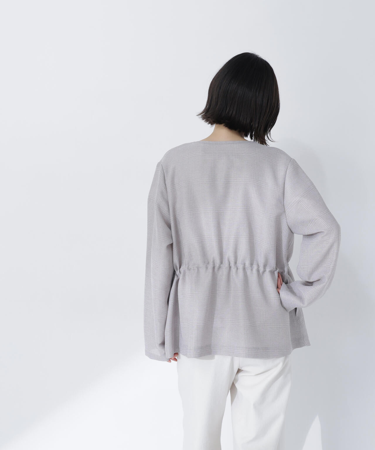 ドロストシャドーチェックジャケット | NATURAL BEAUTY BASIC
