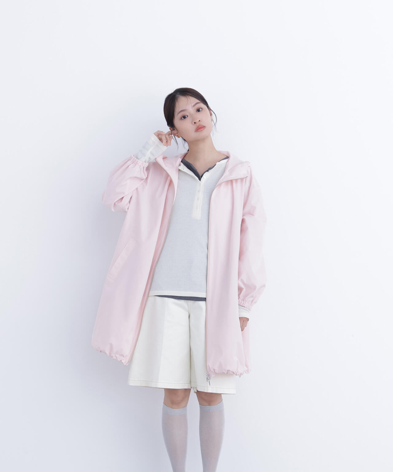 ミドルフーディーブルゾン