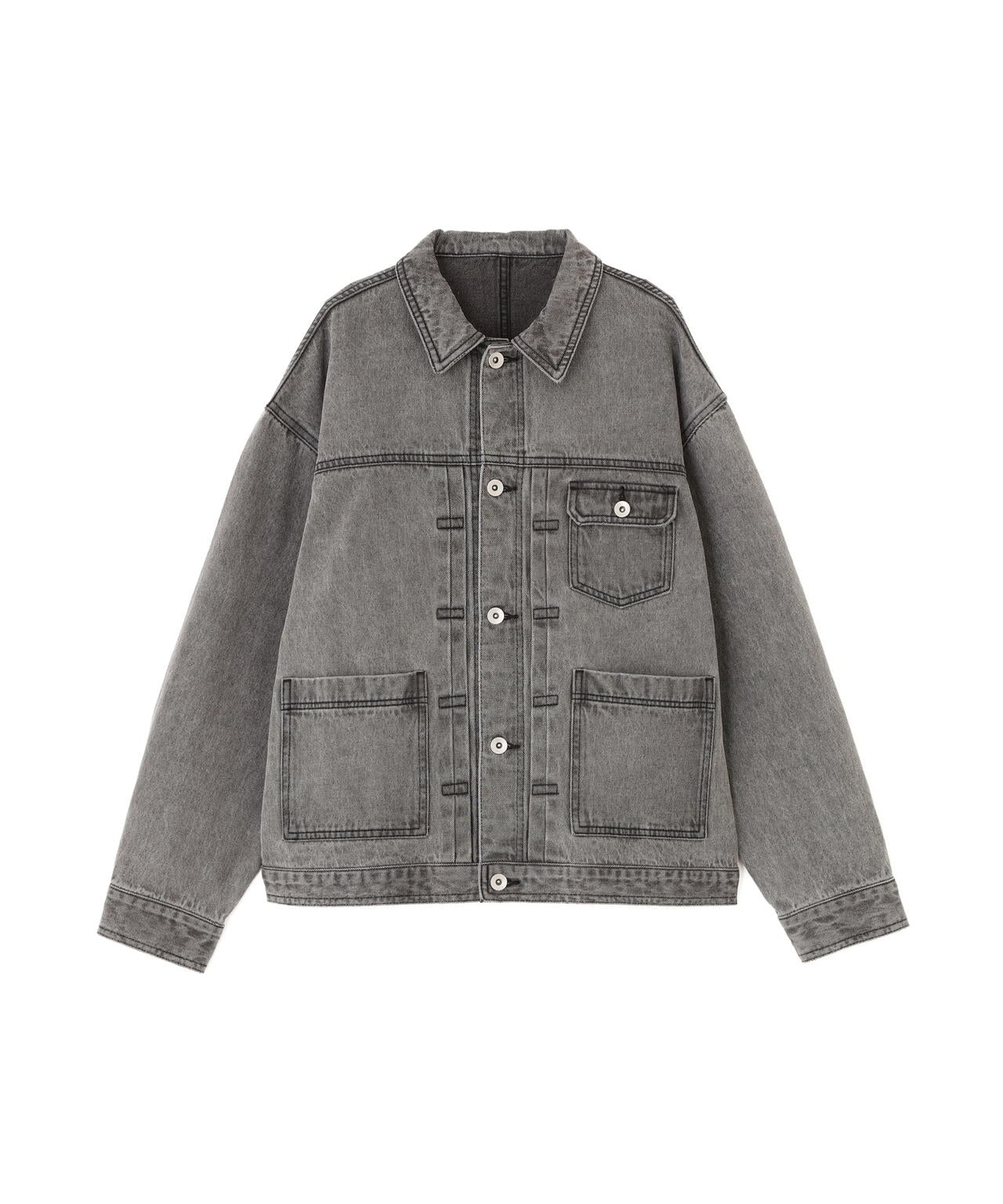 【一部店舗・mix.tokyo 限定カラー：オフホワイト】オーバーデニムブルゾン