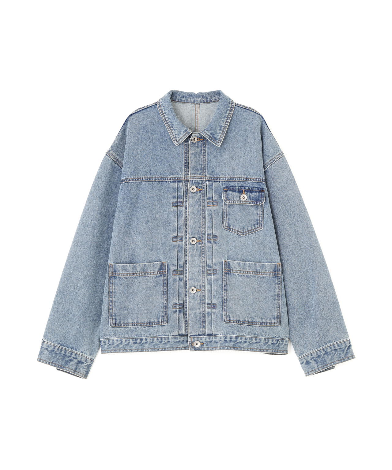 【一部店舗・mix.tokyo 限定カラー：オフホワイト】オーバーデニムブルゾン