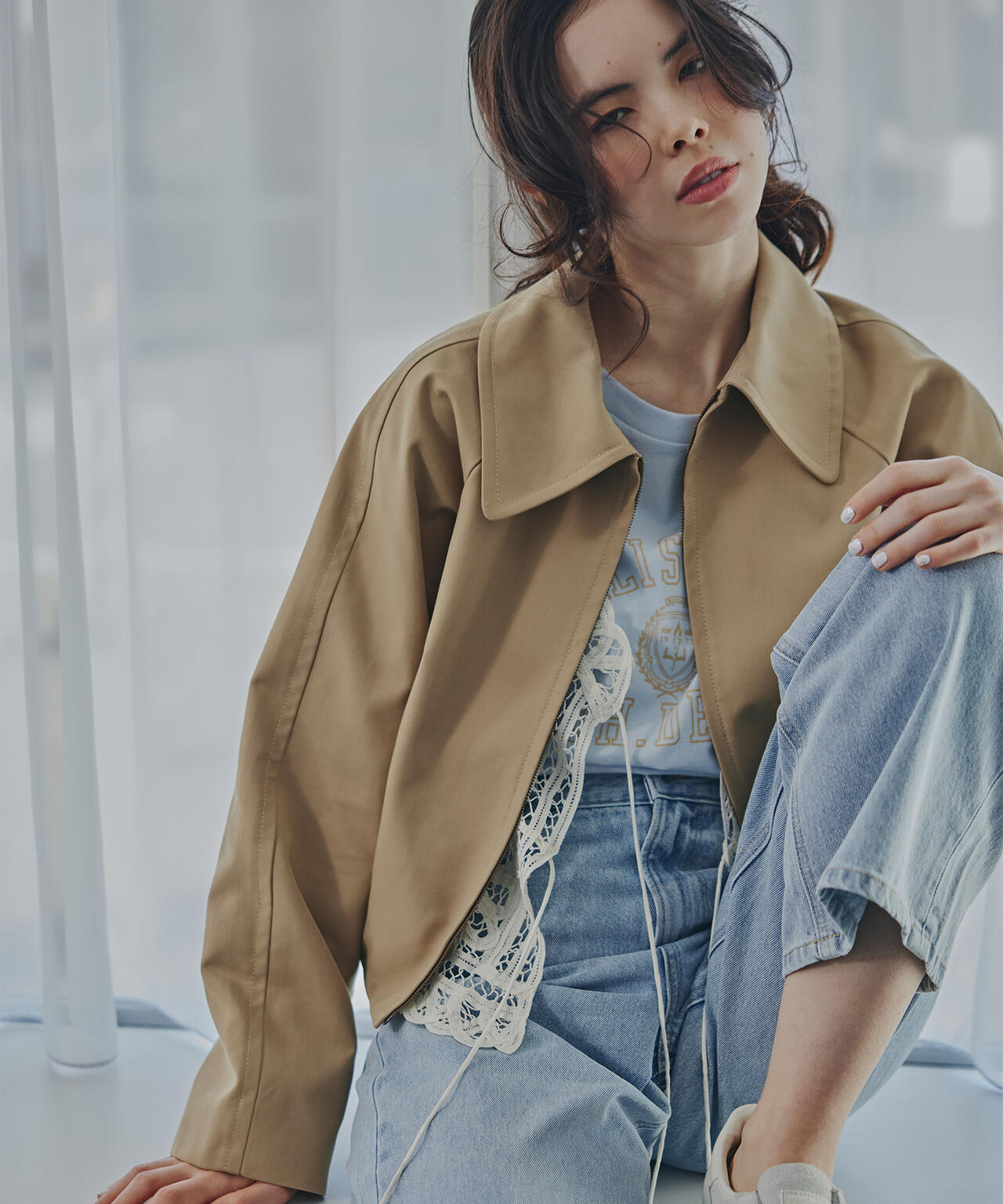 ステンカラーフォルムブルゾン | N. Natural Beauty Basic*（エヌ