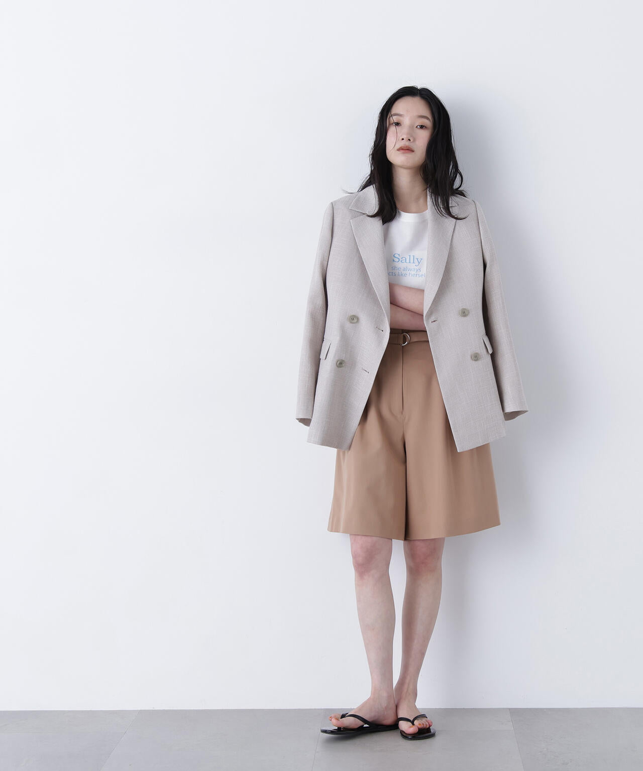 からみ織りダブルジャケット