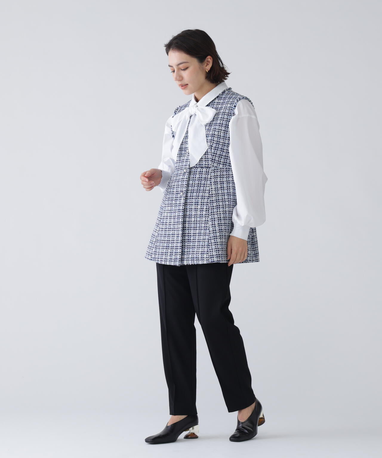 CABaN ファンシーツイードジレ 定価¥59,400 caban（キャバン）の「□ファンシーツイードジレ（ベスト）」 - WEAR