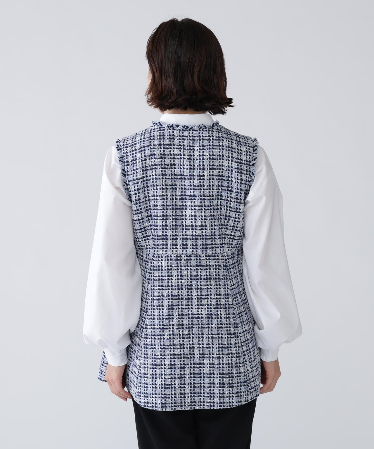 好きを着て気分が上がる】ファンシーツイードジレ | NAVYNAVY